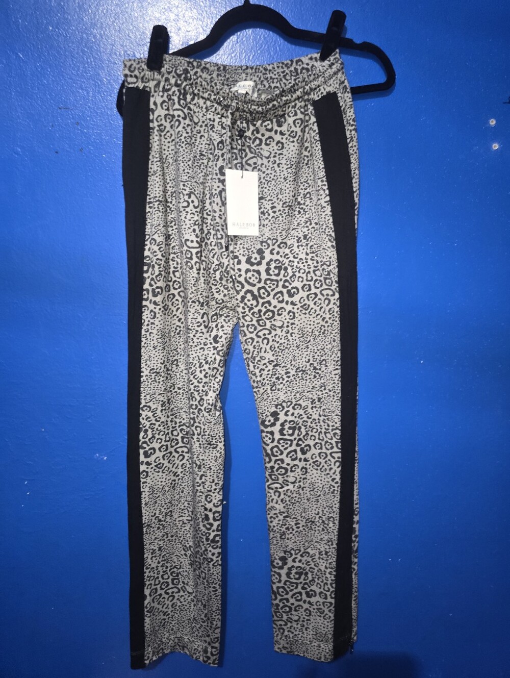 NWT Hale Bob Lounge Pants Womens Small Ankle Zip Soft Stretch Pockets